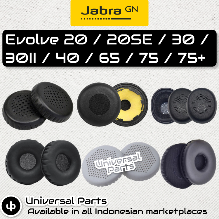 Busa Foam Jabra Evolve 20 / 20SE / 30 / 30II / II / 40 / 65 / 75 / 75+ / Evolve2 30 Earpad Ear Pad E