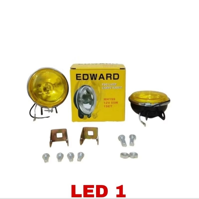 Lampu Tembak Sorot Kabut Fog lamp Bulat Motor Mobil Truck Truk 12-24 Volt (Type 199)