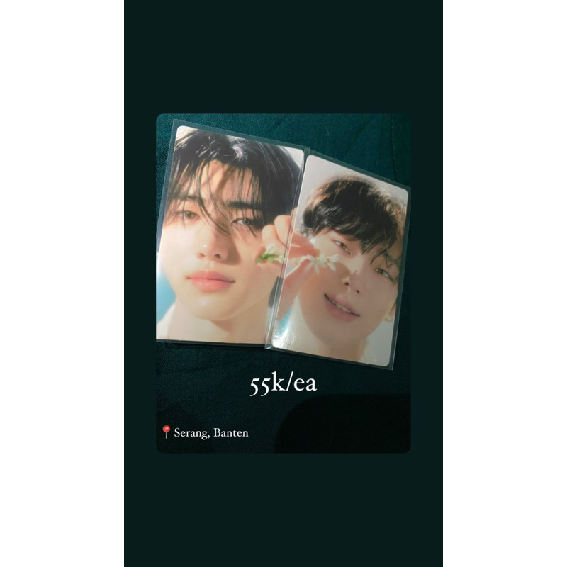 Photocard Sunghoon Sunoo pob wv OB