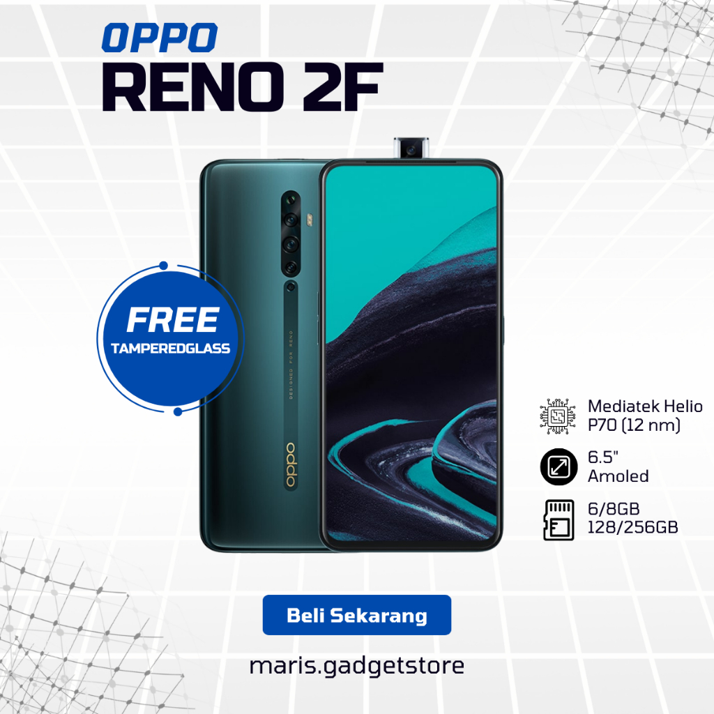 HP OPPO RENO 2F SECOND NOMINUS FULLSET MURAH