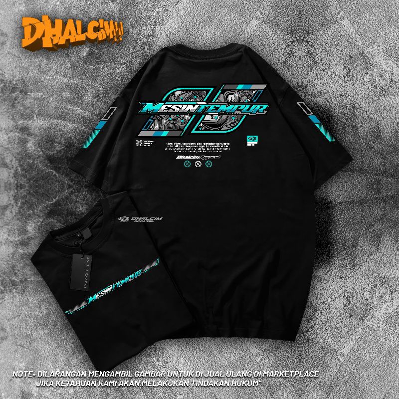 KAOS DISTRO MESIN TEMPUR FULL COTTON COMBED 24S, KAOS MESIN TEMPUR, KAOS RACING MESIN TEMPUR, T-SHIR