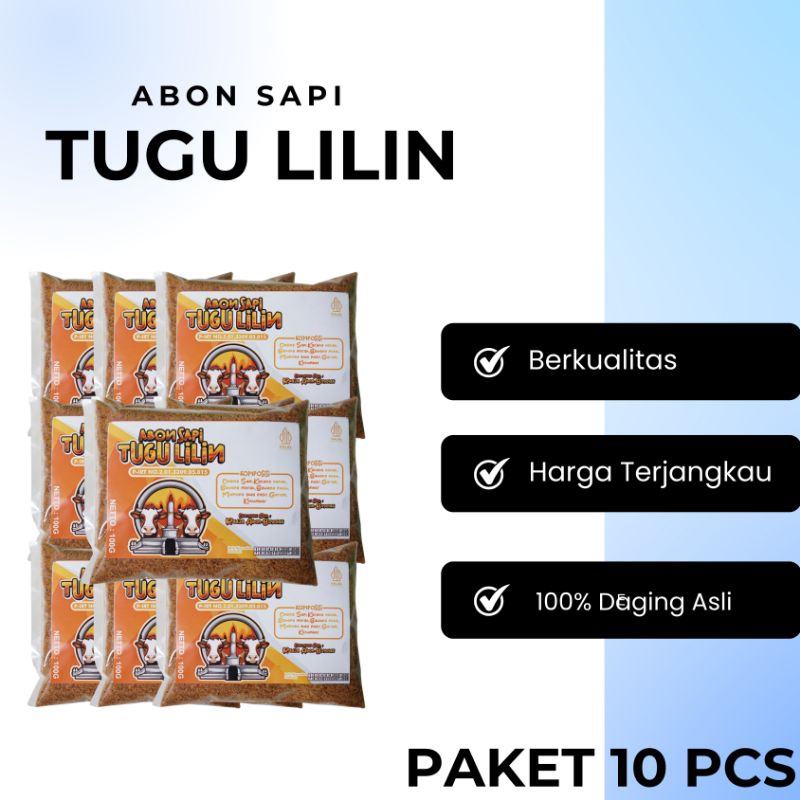 

PAKET 10 PCS ABON SAPI TUGU LILIN - 100g