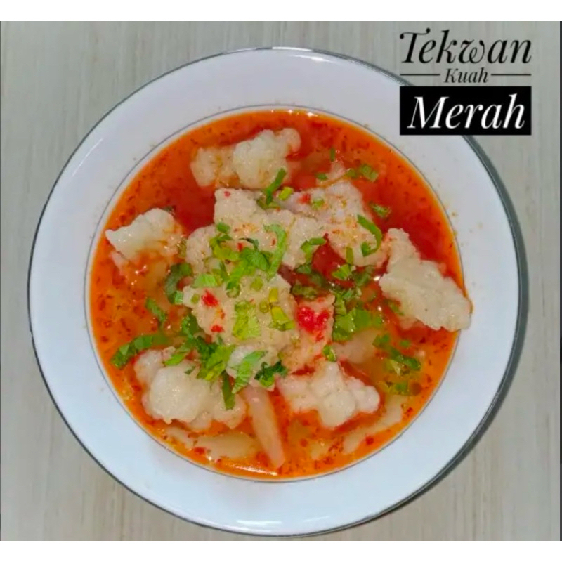 

Tekwan Ikan Kuah Merah Khas Palembang