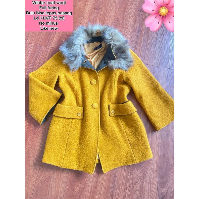 LONG COAT WOOL/ COAT SUEDE