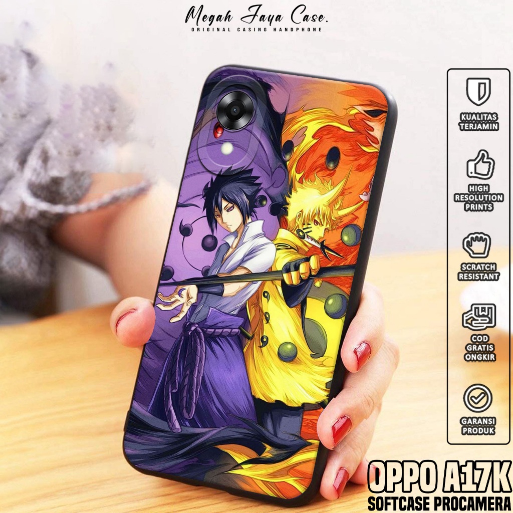 Case Oppo A17K - Softcase Hp Oppo A17K Motif Anime NRT - Casing Hp Oppo A17K - Silicon Hp Oppo A17K 