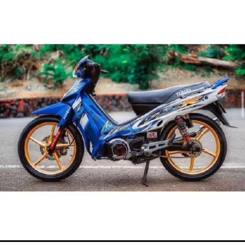 STRIPING STICKER LIS FIZR FIZ R 2005 FULL CLUTCH BODY STANDAR ORI BERKUALITAS