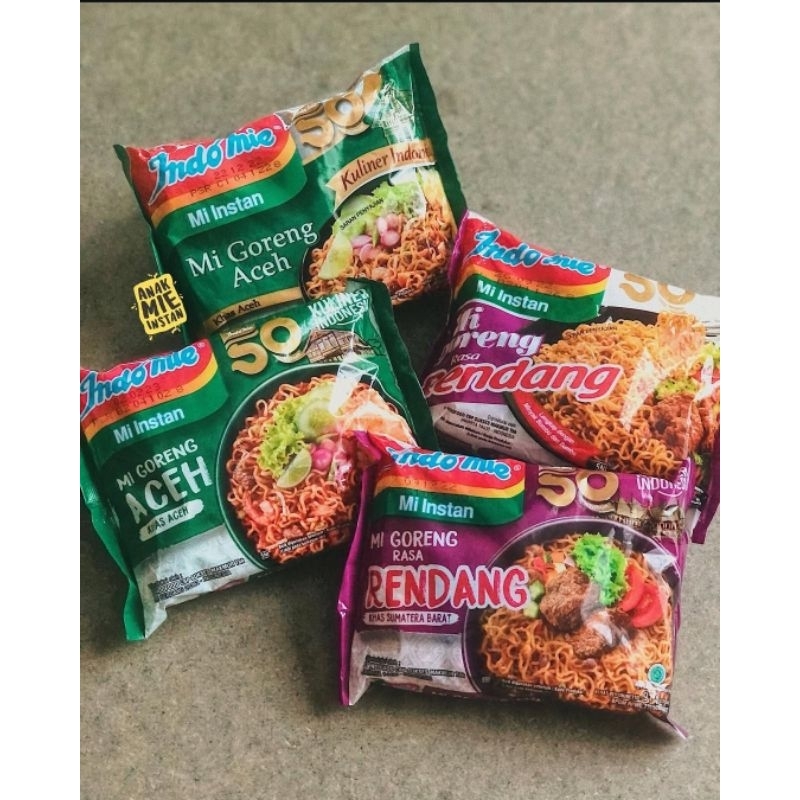 

Indomie Goreng Mie Aceh & Indomie Goreng Rendang