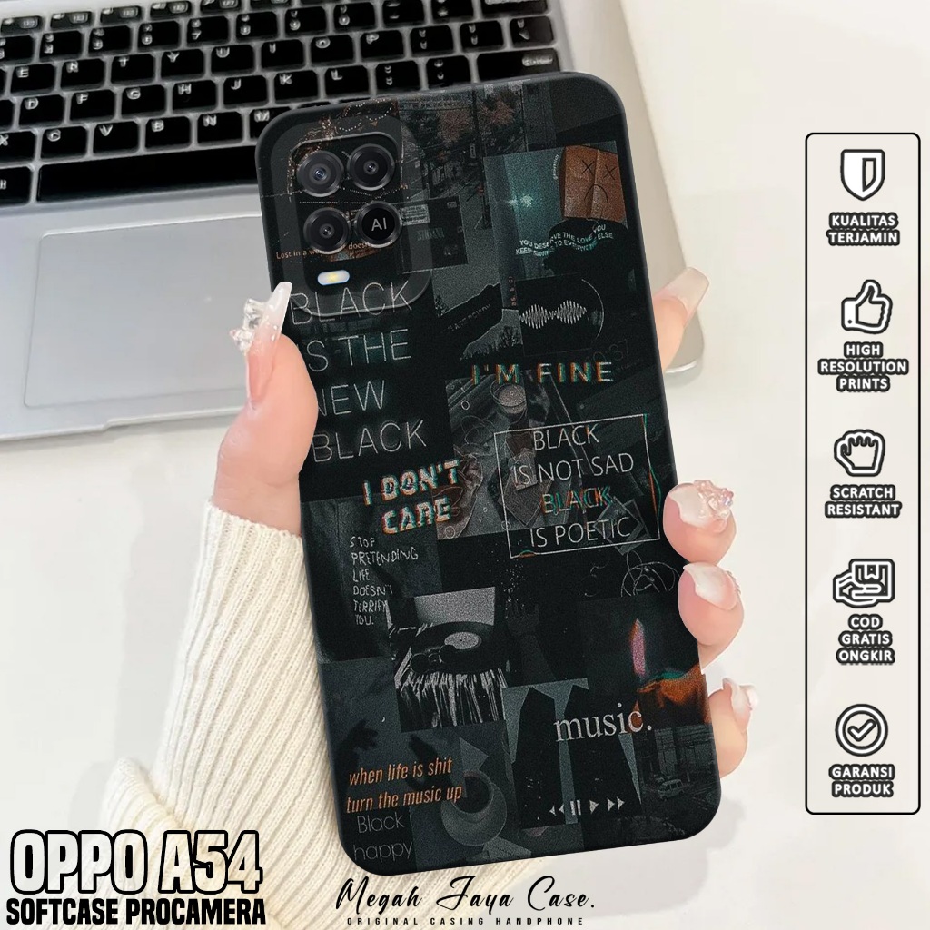 Softcase Hp Oppo A54 - Casing Oppo A54 Motif AESTH - Silikon Hp Oppo A54 - Case Hp Oppo A54 - Pelind