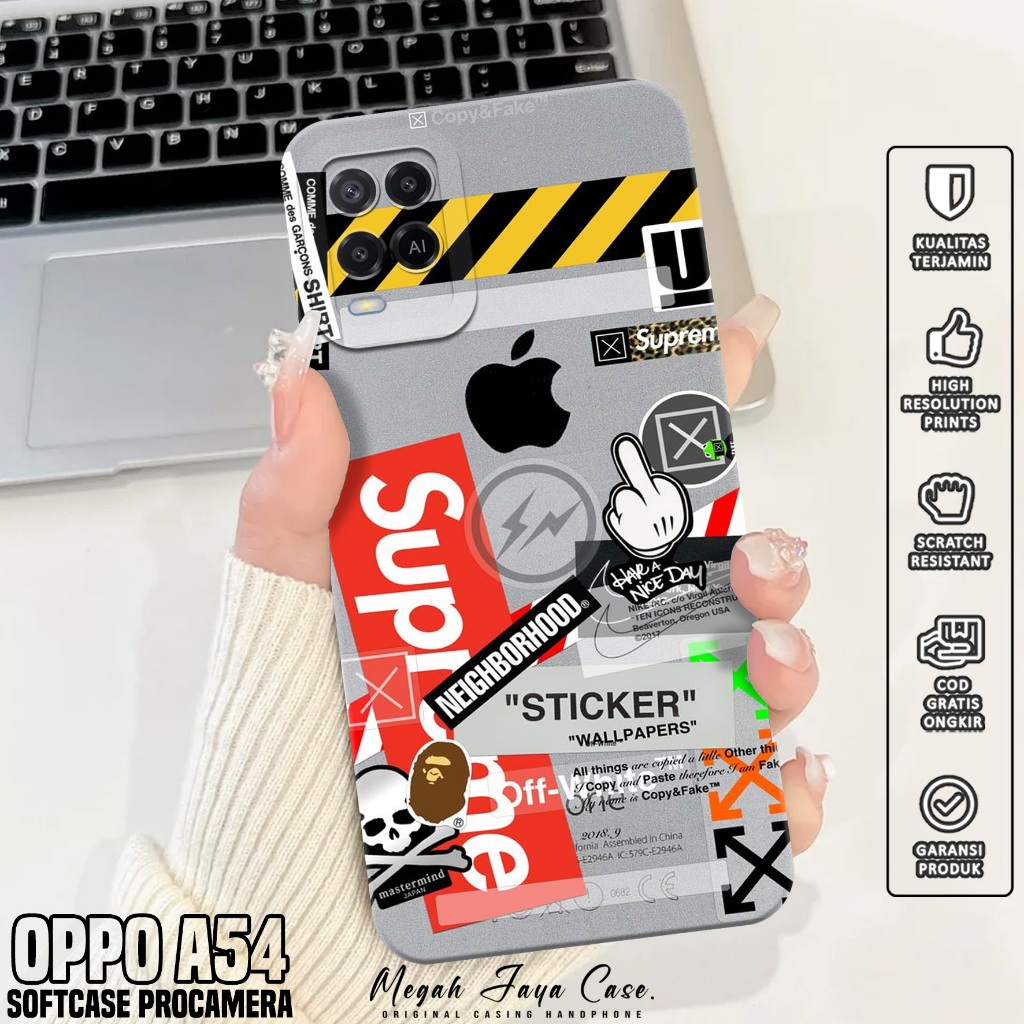 Softcase Hp Oppo A54 - Casing Oppo A54 Motif BA - Silikon Hp Oppo A54 - Case Hp Oppo A54 - Pelindung