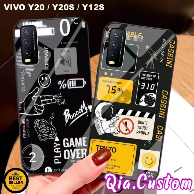 Promo Case Glossy Vivo Y20 Y20s Y12s Terbaru , Case Glossy Kilau Vivo Y20 Y20s Y12s , pelindung Hp V