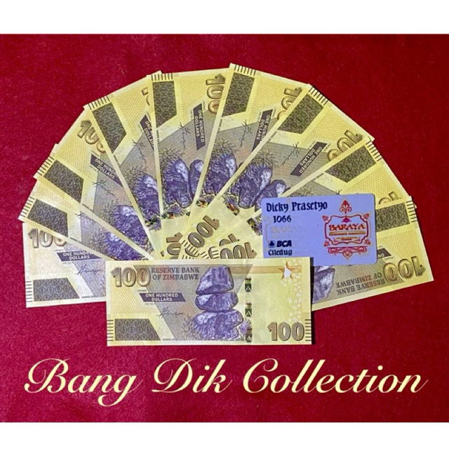 UANG ASING 100 ZIMBABWE