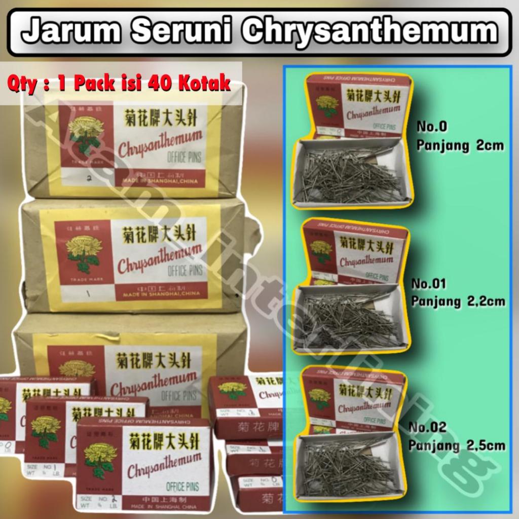 1 Pack isi 40 Kotak | Jarum Seruni No 0 1 2 | jarum paku | jarum paku panjang | jarum paku seruni | 