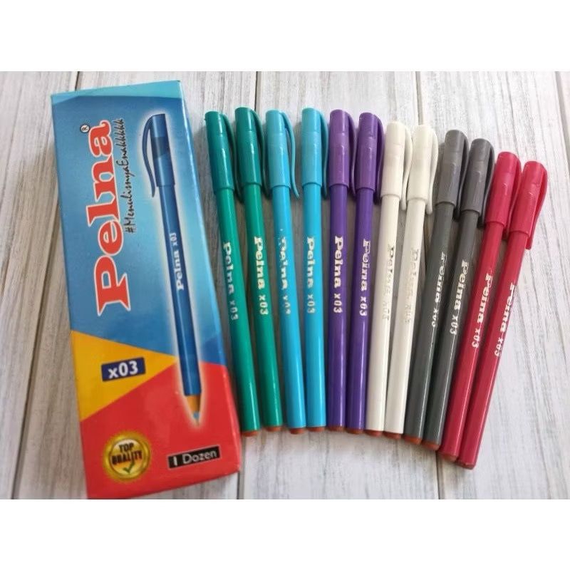 

Pulpen Pelna X02 X03 (12pcs) Pen Murah Pen Pelajar