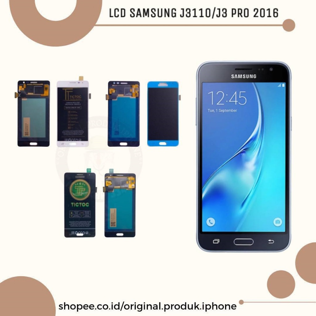 LCD TOUCHSCREEN SAMSUNG J3110/J3 PRO 2016 FULLSET ORIGINAL