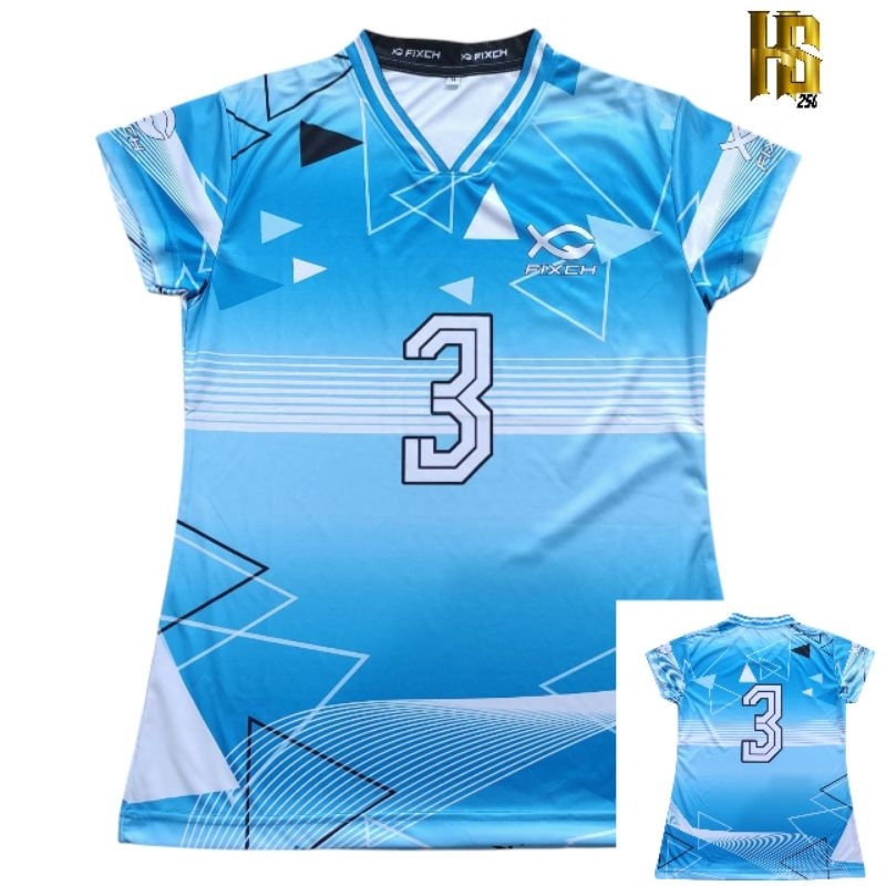 RB JERSEY VOLI FULL PRINTING CEWEK / ATASAN VOLLY WANITA KAOS VOLLEYBALL