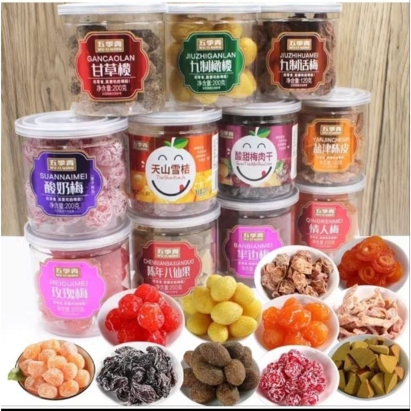 

200G ANEKA MANISAN BUAH DALAM KEMASAN BOTOL 天山雪桔 DRIED SNOW ORANGE FRUIT.