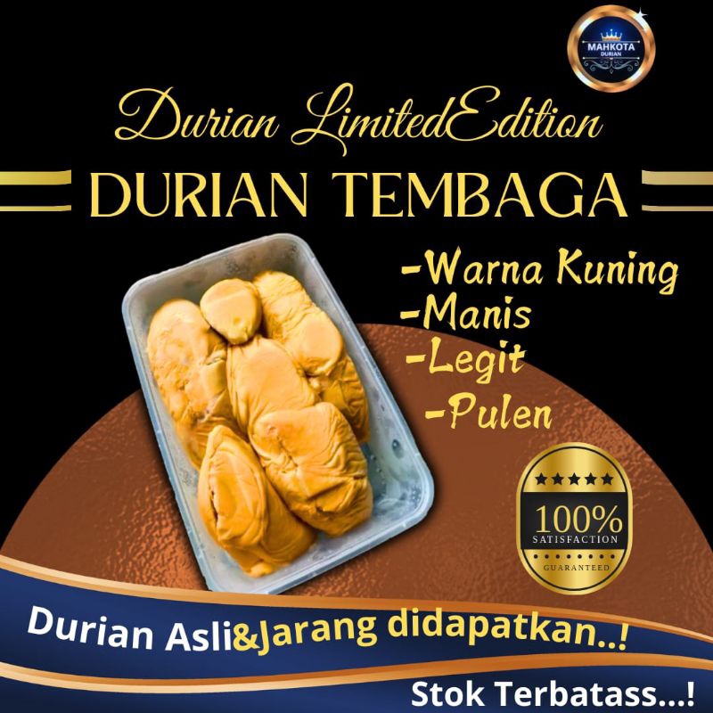 

DURIAN KUPAS TEMBAGA PREMIUM/MANIS,LEGIT,DAN BERWARNA KUNING TEMBAGA 500GR