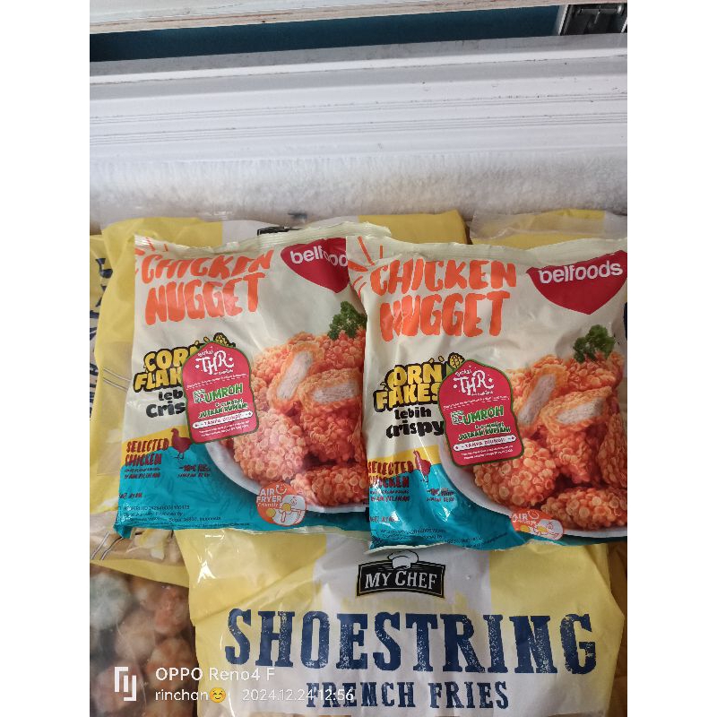 

chicken nugget corn flakes belfoods 450gr