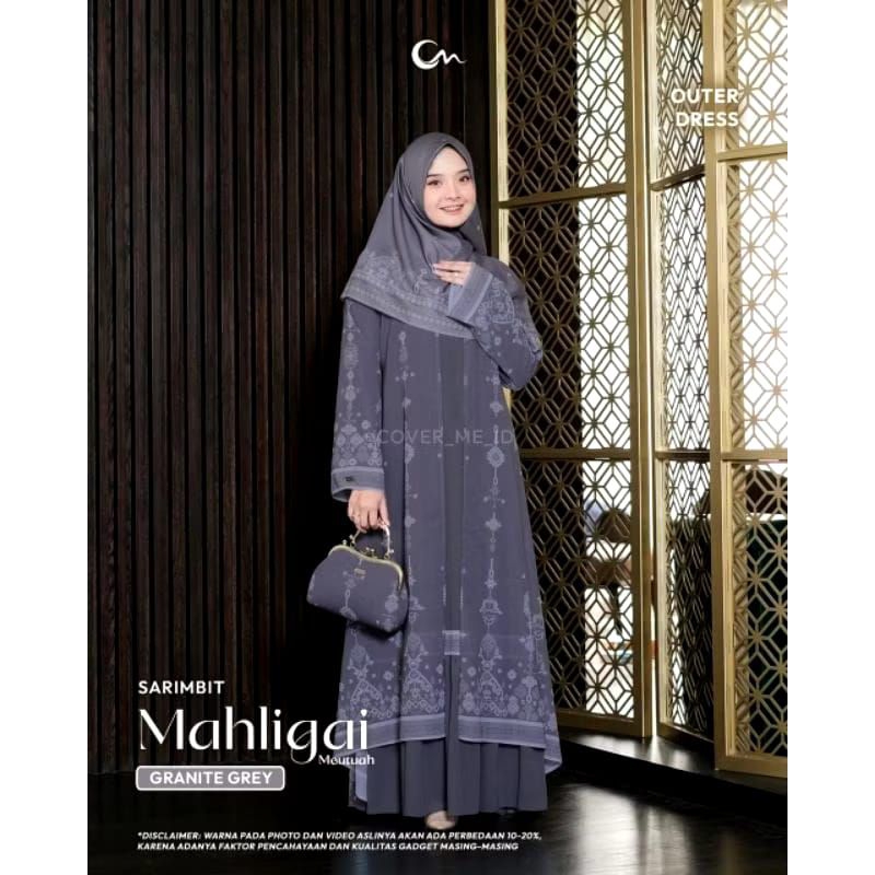 Mahligai Meutuah Granite Grey Dress by Cover Me