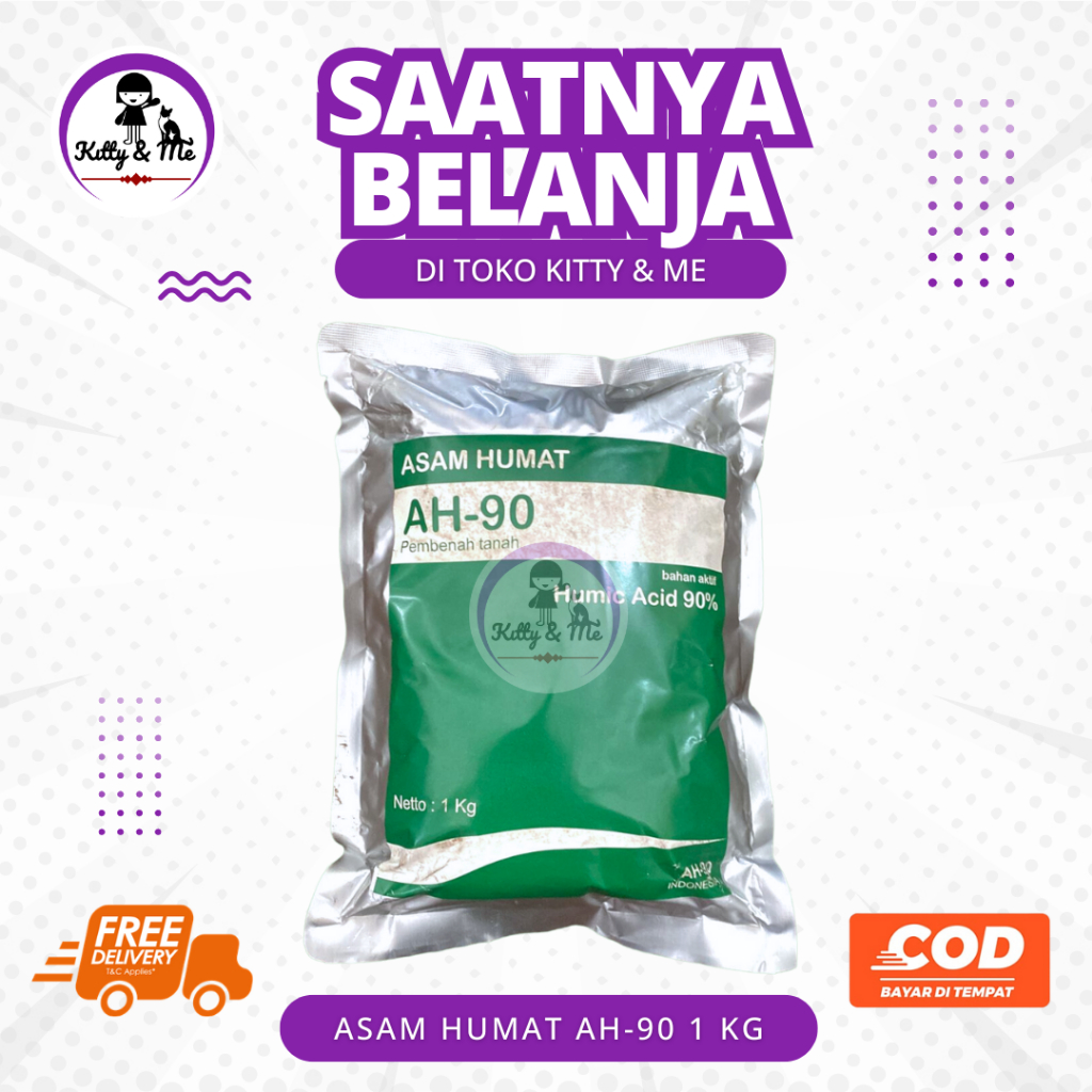 ASAM HUMAT AH-90 1 KG - Asam Humate Original 90% - Asam Humate Untuk Pembenah Tanah
