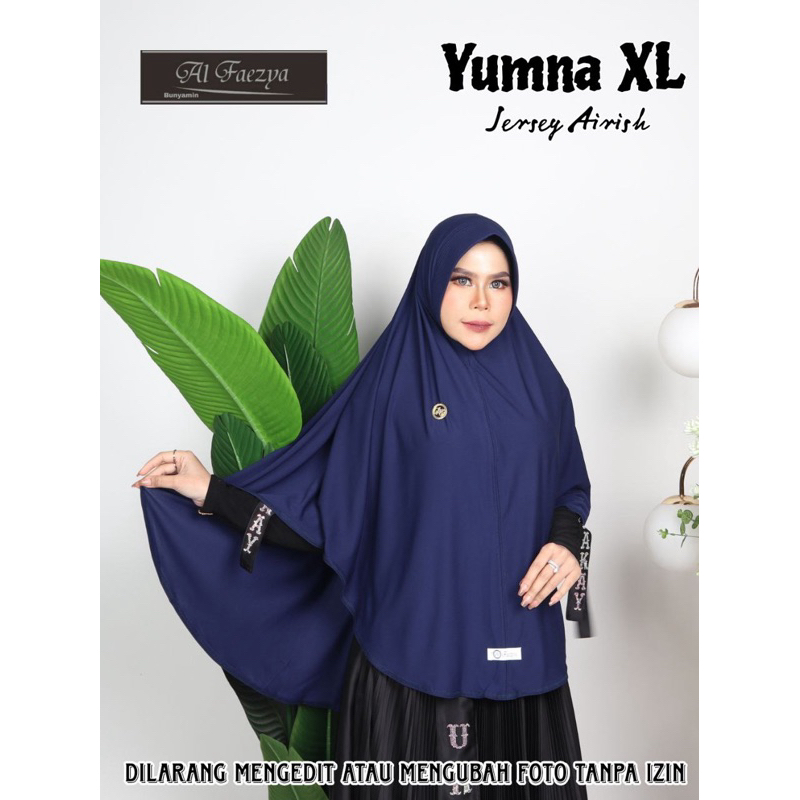 583 YUMNA XL JILBAB AL FAEZYA JUMBO SIZE XL JERSEY AIRIS/HIJAB ALFAEZYA AF JERSEY AIRIS BY BUNYAMIN 