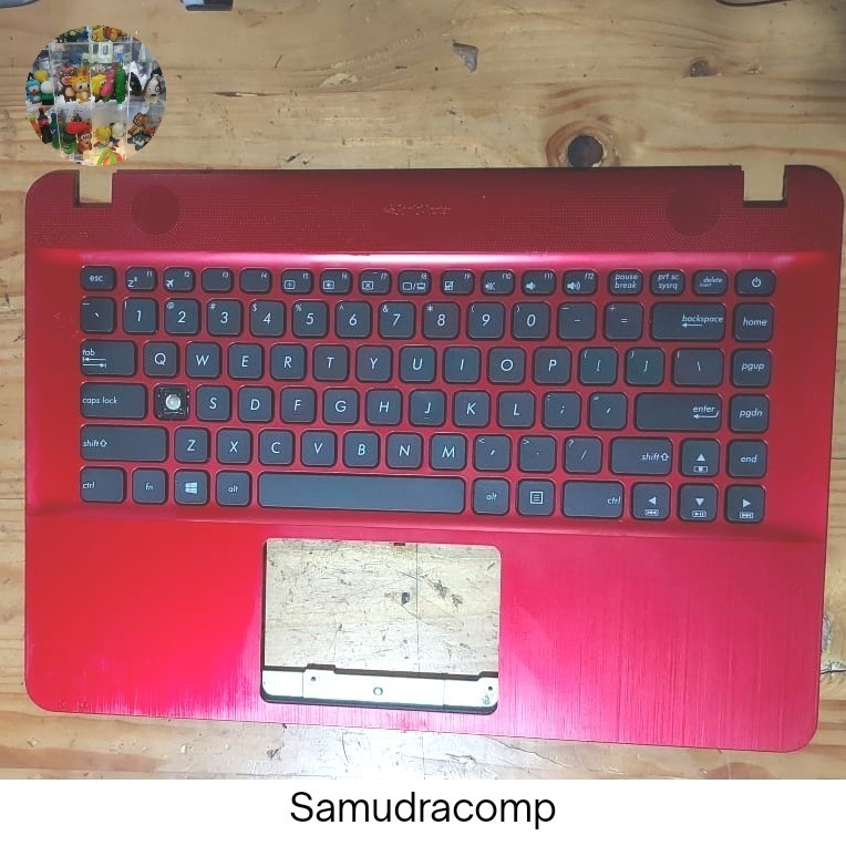 Palmrest Casing Tengah Laptop Asus X441 X441n X441s X441U X441M Keyboard Trouble/ Mati - Merah Minus