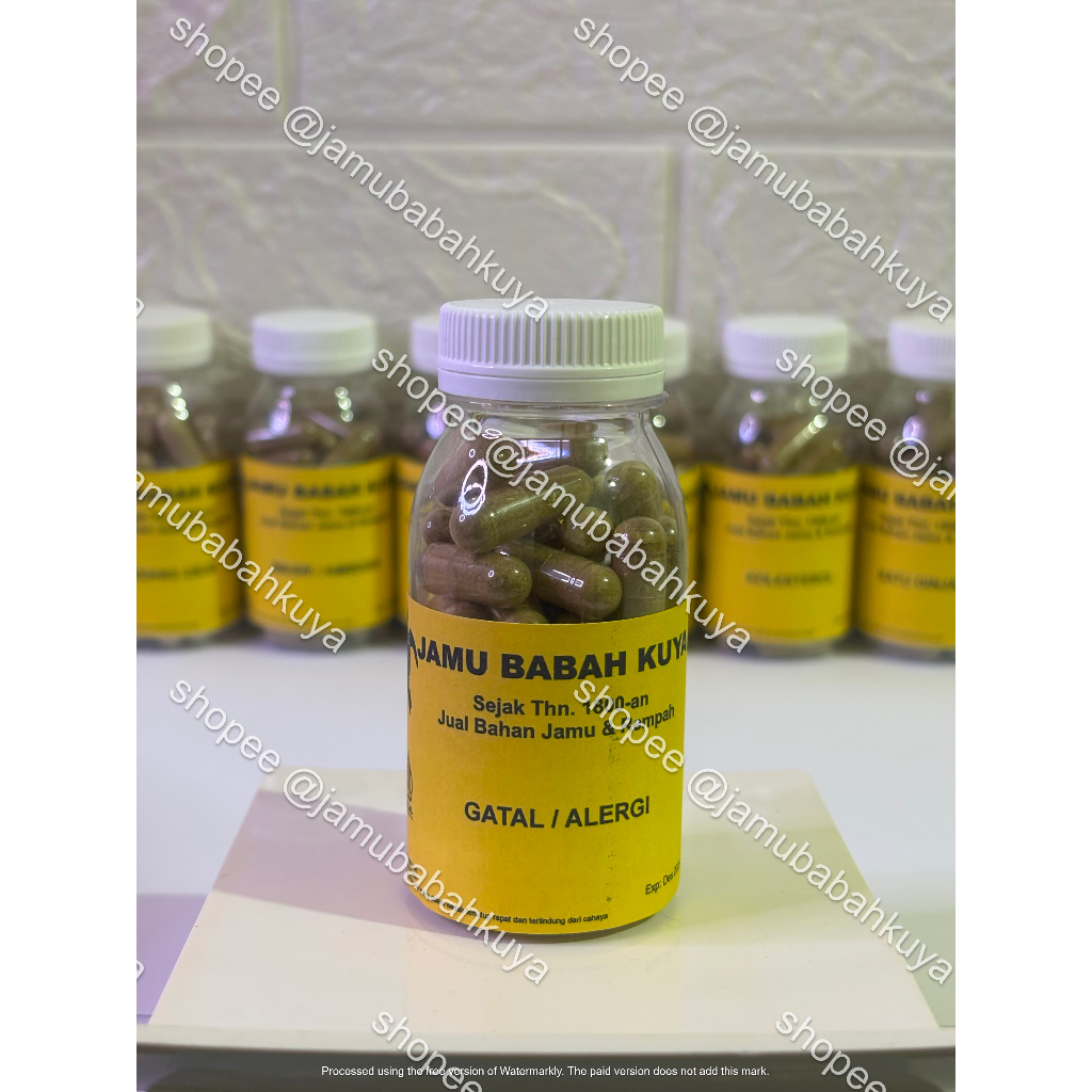 

Jamu Babah Kuya Herbal untuk Mengatasi Gatal / Alergi - Ramuan Tradisional 100% Herbal Murni