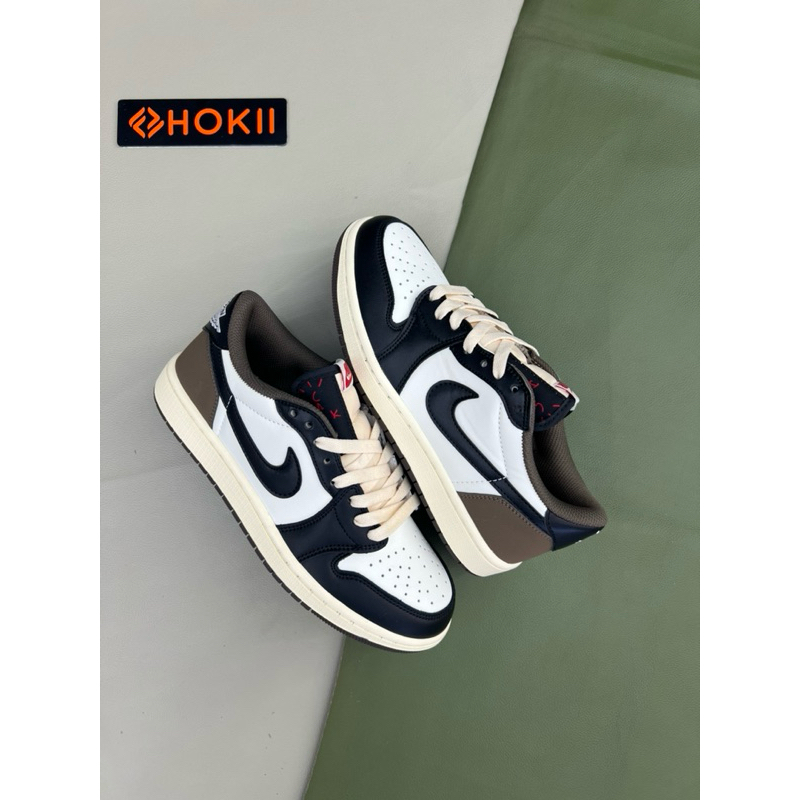 NIKE AJ 1 LOW TRAVIS SCOOT DARK MOCHA BLACK