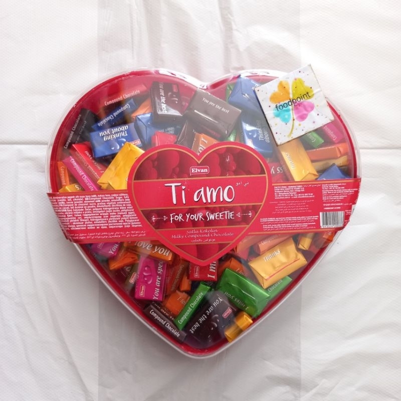 

Coklat Elvan Ti Amo 450gr Heart / Love Chocolate