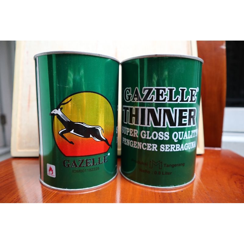 Thinner Gazelle super gloss 0.8 Liter / Thinner serbaguna / Thinner Super