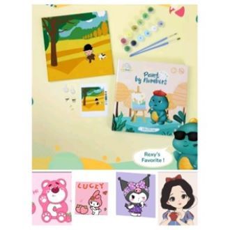 

PAINT BY NUMBER KIT CANVAS 20X20 SANRIO PRINCESS SHINCAN / MEWARNAI KANVAS