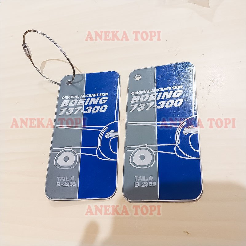 Gantungan Kunci Pesawat Boeing 737-300 Keychain Pesawat Boeing - Aneka Topi