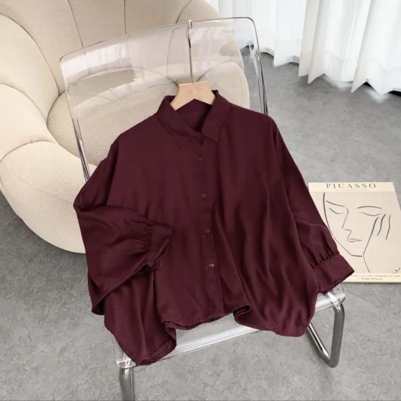 Kaluna Batwing Blouse - Blouse batwing polos