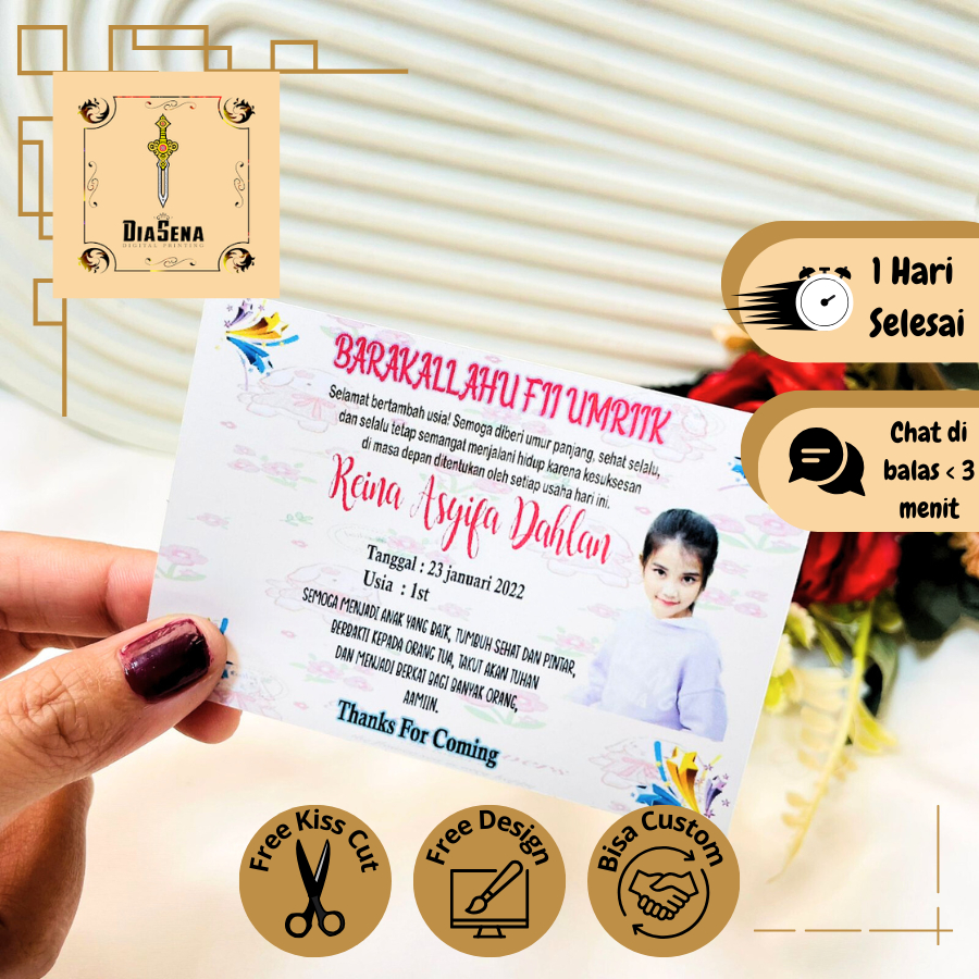 

Diasena Cetak Sticker Ulang Tahun Anak Custom Chromo Persegi Stiker Label Hampers Ultah Birthday