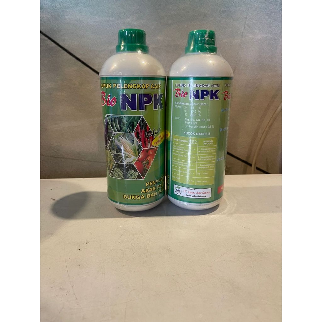 (1LITER) PUPUK BIO NPK pupuk pelengkap cair dengan formula khusus yang dapat merangsang pertumbuhan 