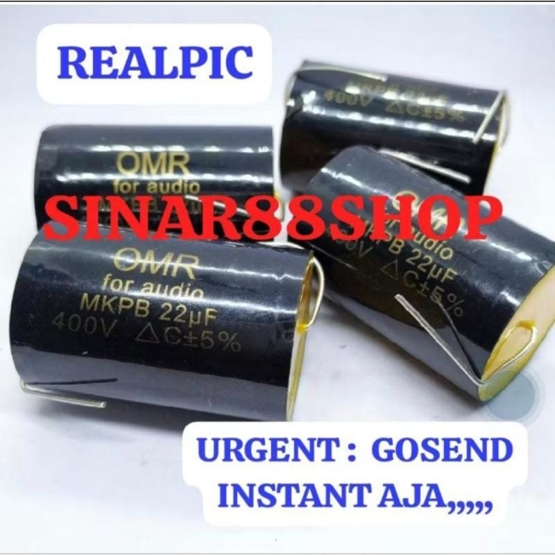 Hrg 1 pcs MKP22uf 400v  MKPB22uf 400v 226/400v 22uf 400v MILAR CAPASITOR OMR AUDIO ELCO CROSSOVER