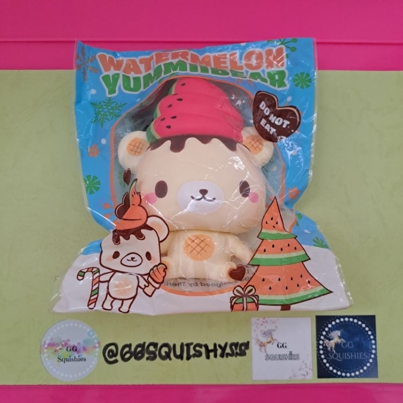 Yummiibear Watermelon by Yummii bear Creamii Candy Punimaru Squishy Winter Christmas Edition Squishy