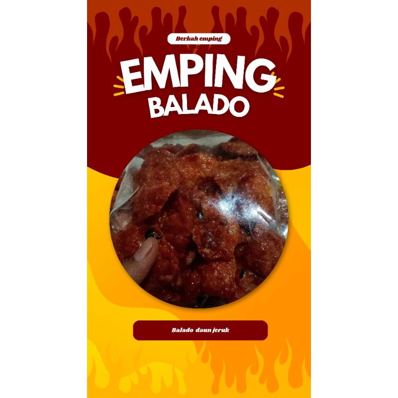 

emping balado daun jeruk [ 250 gram ] khas carita pandeglang