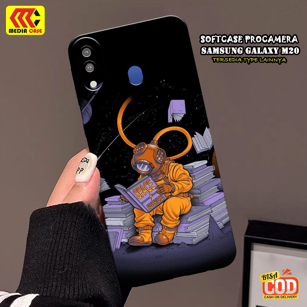 Case SAMSUNG GALAXY M20 Terbaru - Motif Case Astronot - Kesing SAMSUNG GALAXY M20 - Softcase SAMSUNG