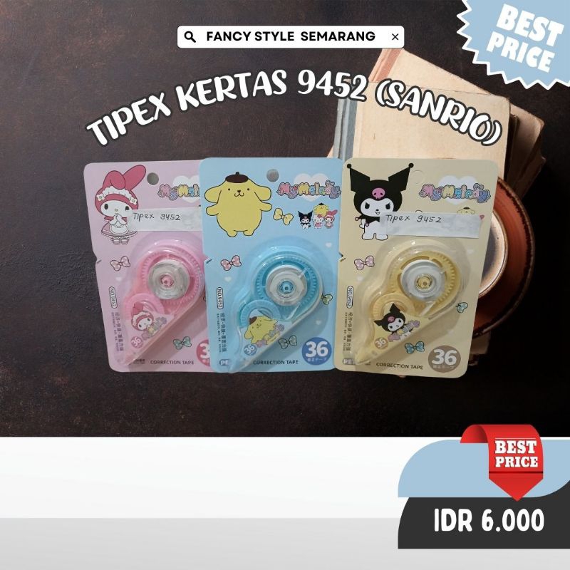 

TIPEX SANRIO MELODY,KUROMI,PURIN