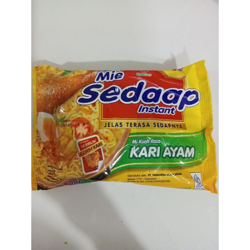 

Mie sedap kari ayam 72gr