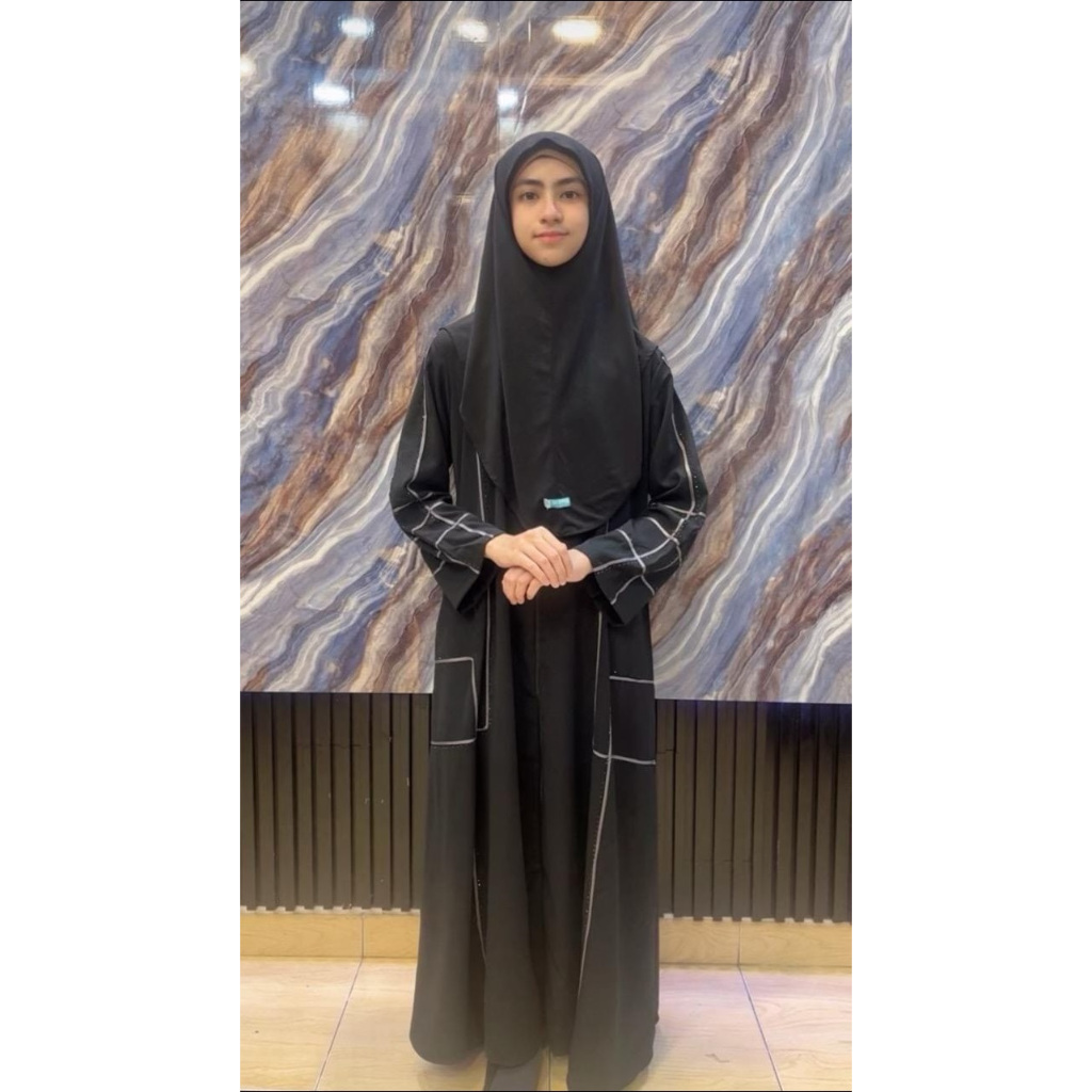 Gamis Abaya Hitam Arab lis 05