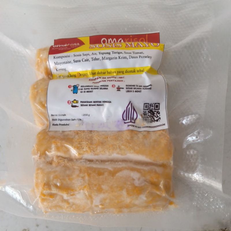 

Risoles Sosis Mayo merk "OMArisol" isi 4 berat 200 gram