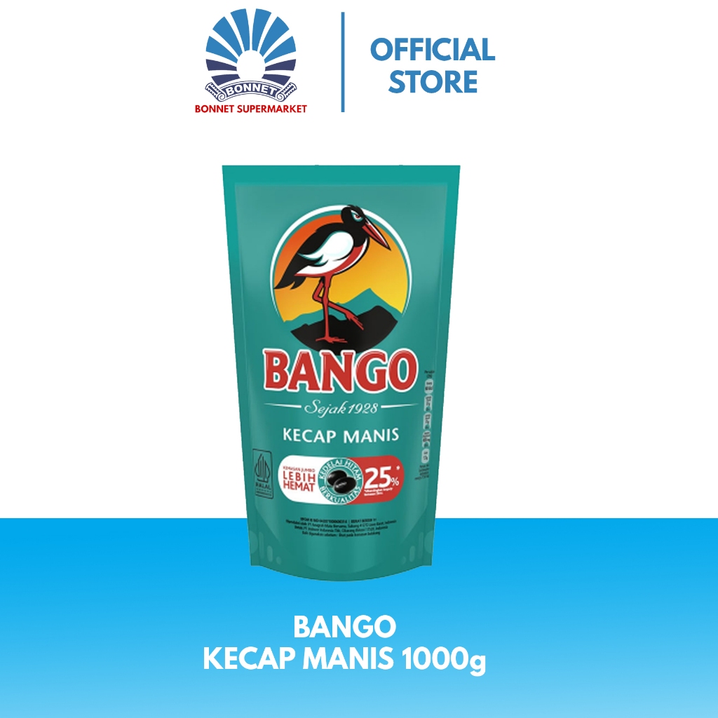 

Kecap Manis Bango Refill 1000g 8999999578282