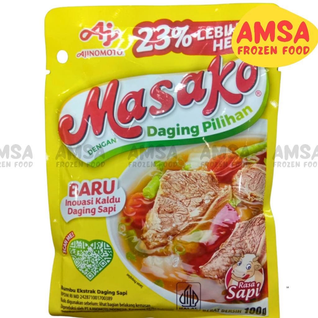 

Masako® Bumbu Serbaguna Penyedap Rasa Sapi 100gr