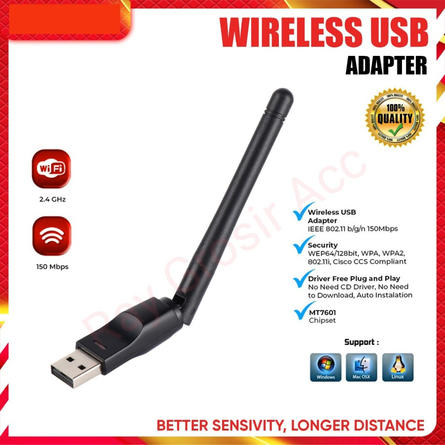 USB Dongle Wifi Set Top Box Wireless Adapter Reicever Antena MTK7601 150Mbps Wifi MTK 7601
