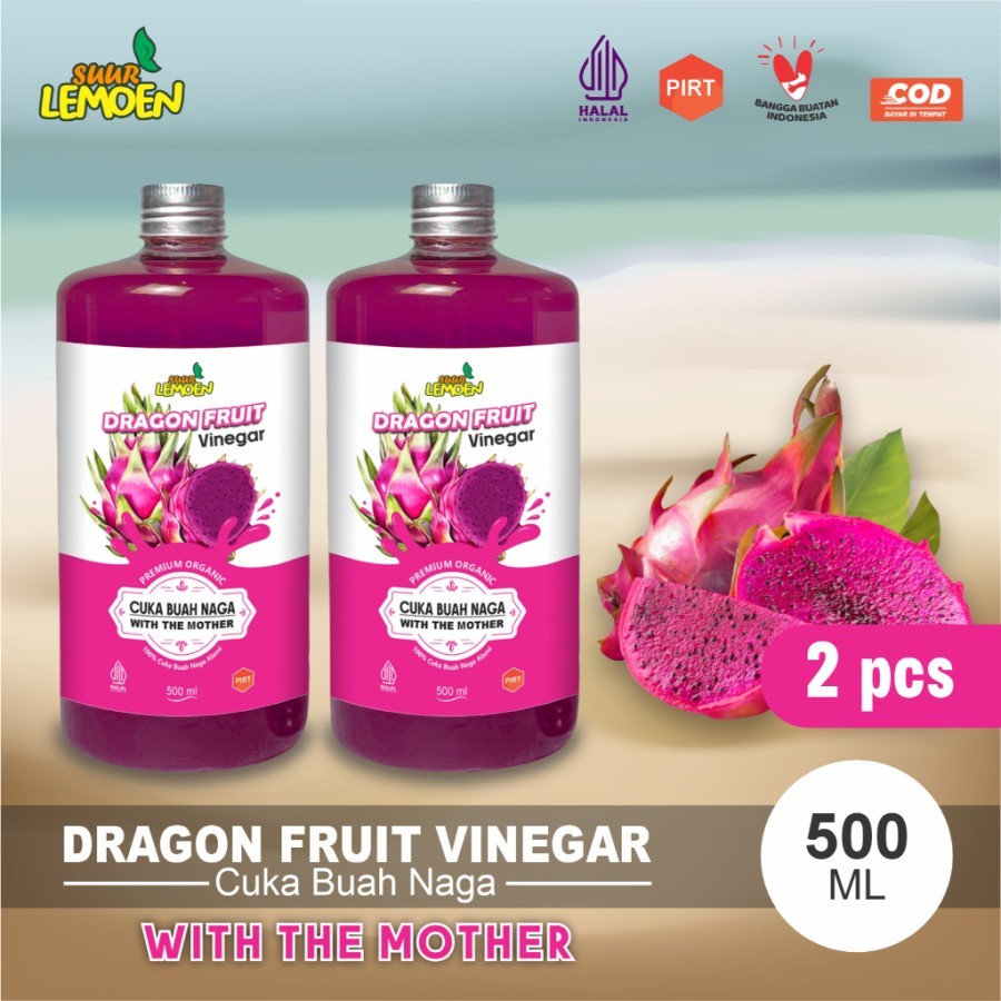 

SUUR LEMOEN - CUKA BUAH NAGA 1 LITER - CUKA NAGA ORIGINAL ORGANIK - DIET DAN DETOKS- Apel Lemon ID