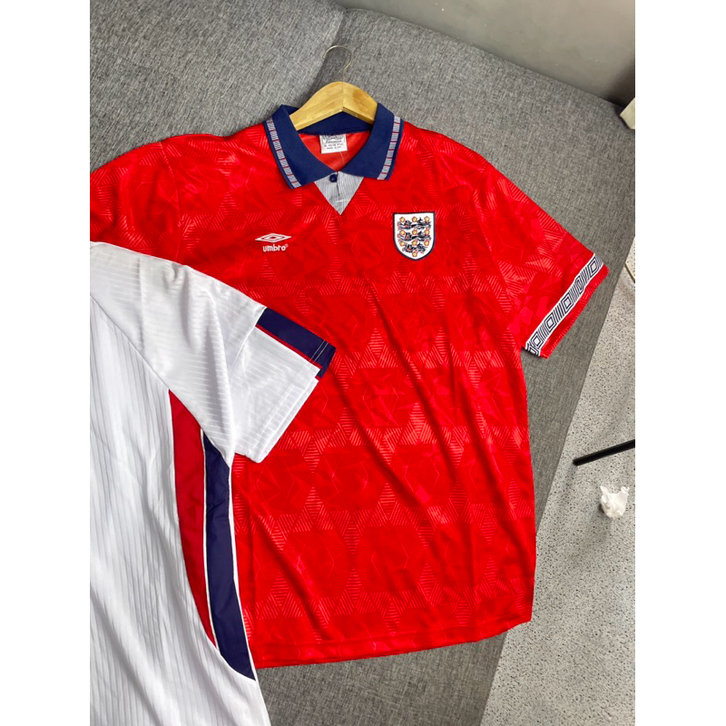 ENGLAND / HOME / JERSEY / RETRO / CLASSIC / VINTAGE / BAJU BOLA / 1993-98