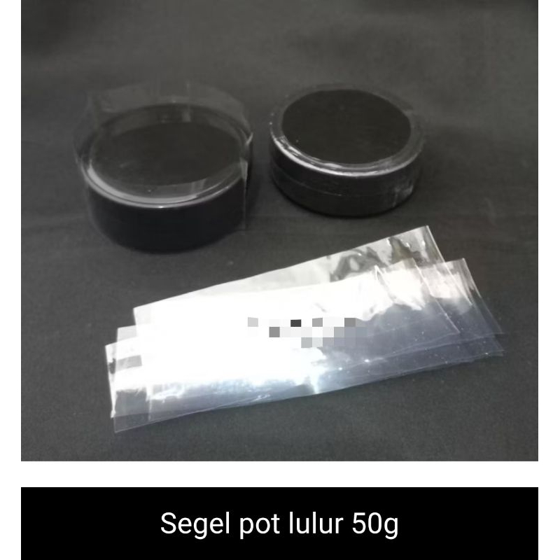 plastik segel pot lulur 50 gram isi 100 lembar