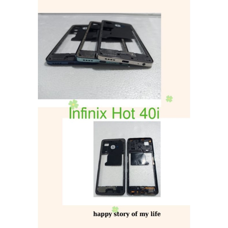Bazzle Bezel tulang tengah tutup mesin Infinix hot 40i